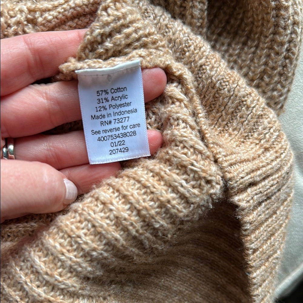 4/$20 Sonoma Beige Sweater, size xs, runs big! - Picture 7 of 7